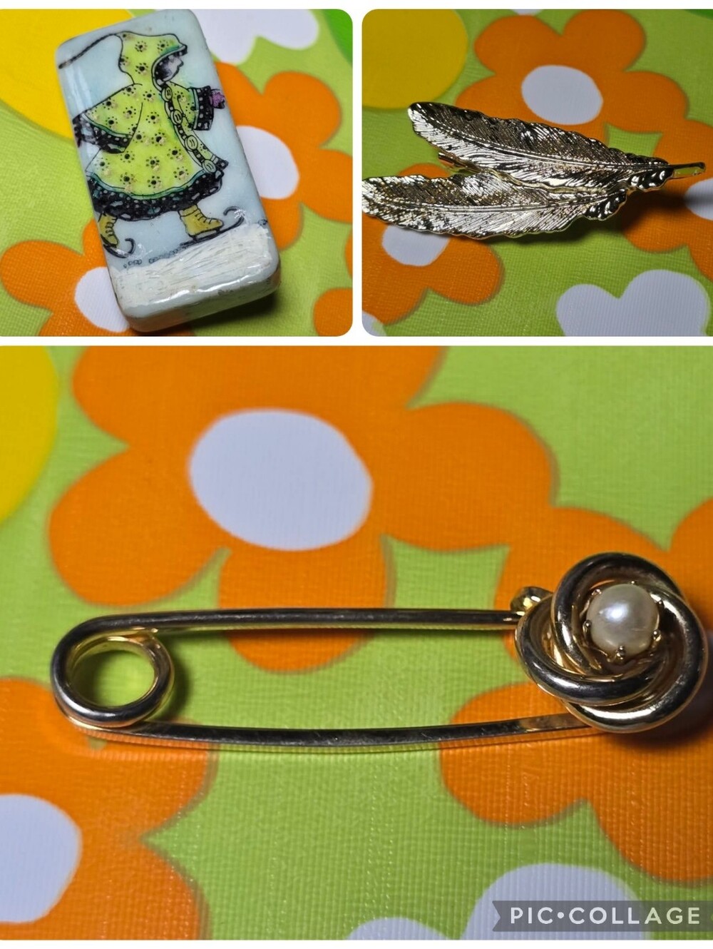 Vintage | Lot Of 3 Brooches